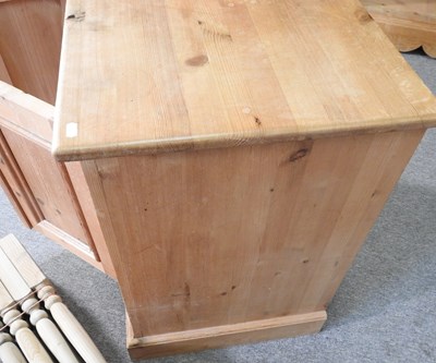 Lot 106 - A pine cabinet, together with a collection of...