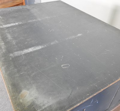 Lot 21 - A mid 20th century painted plan chest,...