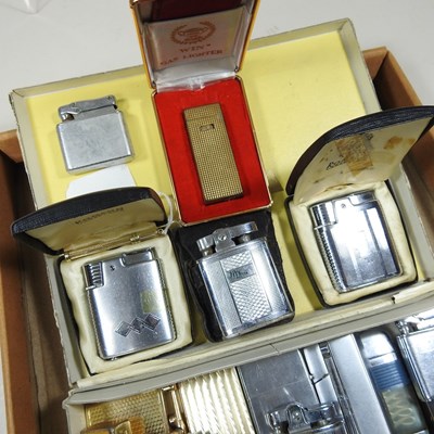 Lot 165 - A collection of vintage pocket lighters, to...