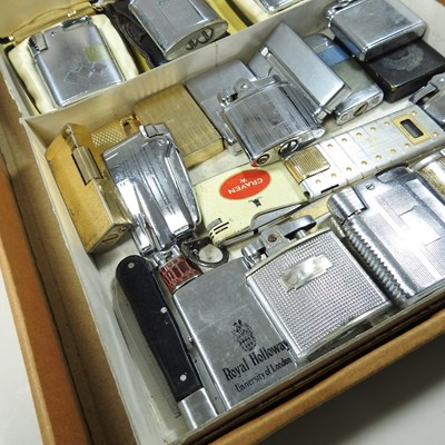 Lot 165 - A collection of vintage pocket lighters, to...