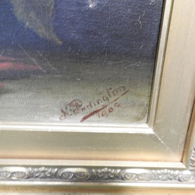 Lot 54 - N Partington, still life of roses, signed and...