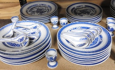 Lot 39 - An extensive Chinese porcelain blue and white...
