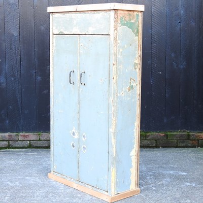 Lot 168 - A grey painted metal workshop cabinet