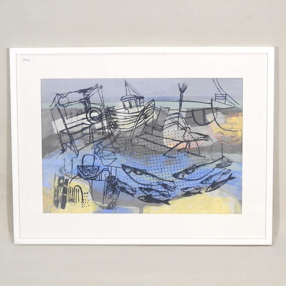 Lot 48 - Annabel Ridley, contemporary, Aldeburgh beach,...