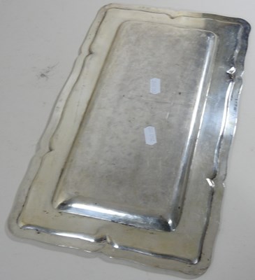 Lot 35 - An early 20th century continental silver tray,...