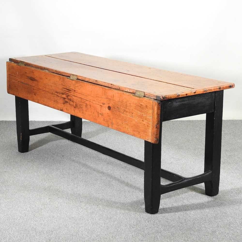 Lot 55 - A 19th century dining table, with a hinged...