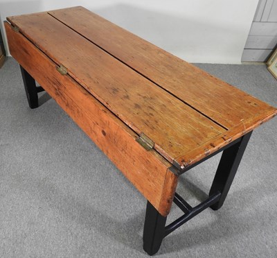 Lot 55 - A 19th century dining table, with a hinged...