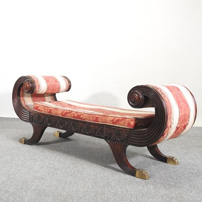 Lot 49 - A good quality Regency style carved mahogany...