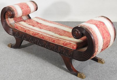 Lot 49 - A good quality Regency style carved mahogany...