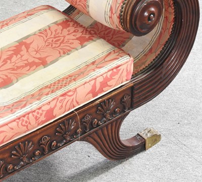 Lot 49 - A good quality Regency style carved mahogany...