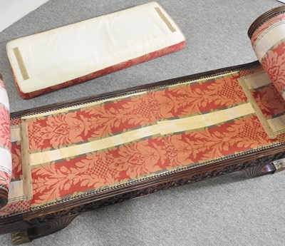Lot 49 - A good quality Regency style carved mahogany...