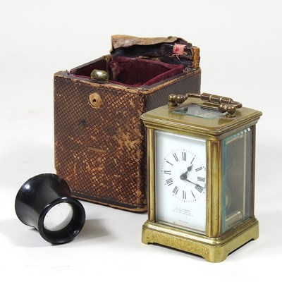 Lot 71 - An early 20th century French miniature brass...