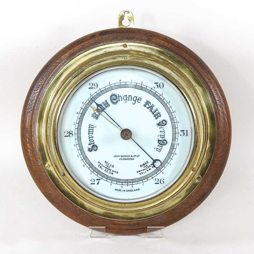 Lot 103 - An early 20th century brass cased ship's...