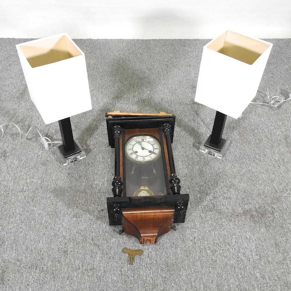 Lot 100 - A pair of table lamps, together with a Vienna...