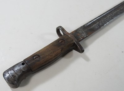 Lot 47 - An early 20th century 1907 pattern bayonet,...