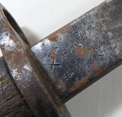 Lot 47 - An early 20th century 1907 pattern bayonet,...