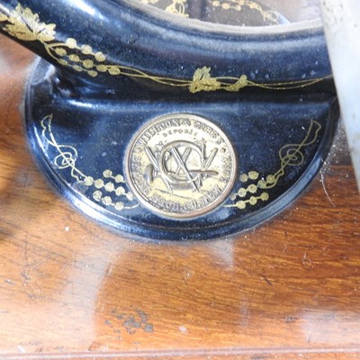 Lot 22 - A 19th century Willcox & Gibbs sewing machine,...