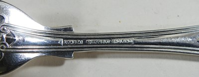 Lot 51 - A silver plated kings pattern twelve piece...