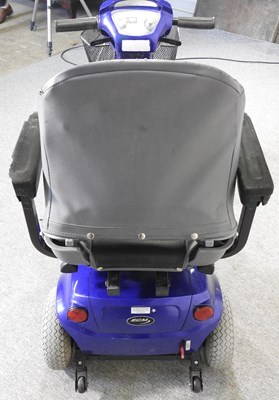Lot 43 - A blue EGM electric mobility scooter, with...