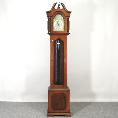 Lot 563 - A 20th century longcase clock, 208cm high