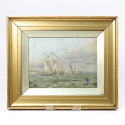 Lot 83 - English school, late 19th century, seascape...