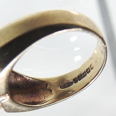 Lot 69 - A 9 carat gold signet ring, 8.6g, size N,...