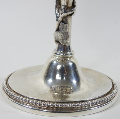 Lot 2 - A Victorian Irish silver goblet, having a vyne...