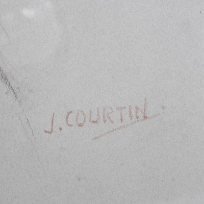 Lot 17 - J Courtin, late 19th/early 20th century, head...