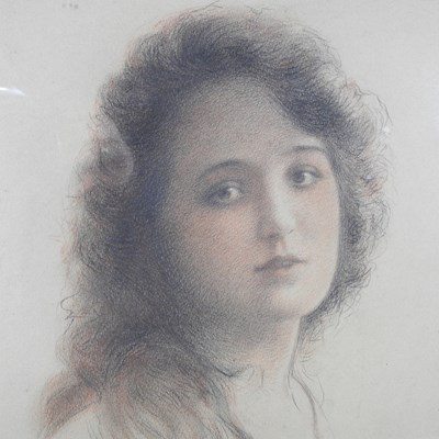 Lot 17 - J Courtin, late 19th/early 20th century, head...