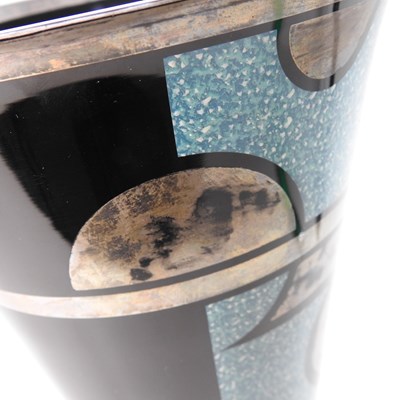 Lot 24 - A French Art Deco glass vase, circa 1930, with...