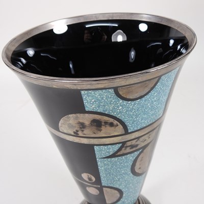 Lot 24 - A French Art Deco glass vase, circa 1930, with...
