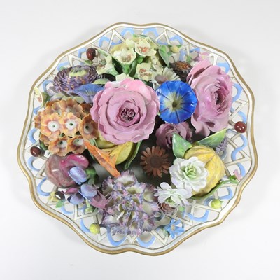 Lot 4 - A 19th century Meissen porcelain trompe l'oeil...