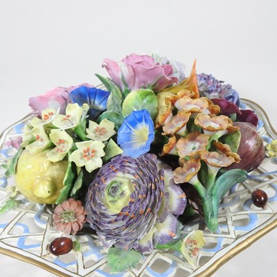 Lot 4 - A 19th century Meissen porcelain trompe l'oeil...