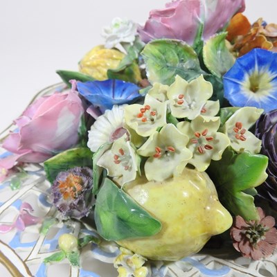 Lot 4 - A 19th century Meissen porcelain trompe l'oeil...
