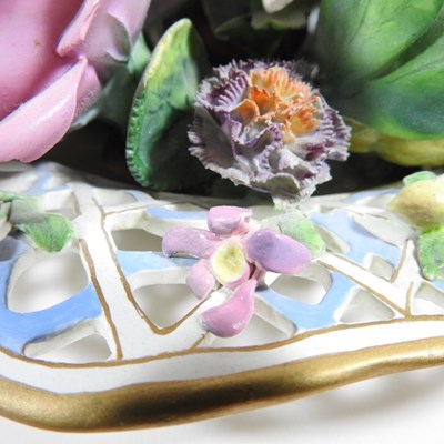 Lot 4 - A 19th century Meissen porcelain trompe l'oeil...