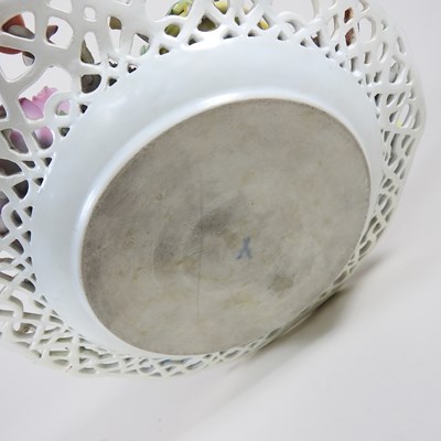 Lot 4 - A 19th century Meissen porcelain trompe l'oeil...
