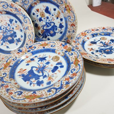 Lot 12 - A collection of twelve 18th century Imari...
