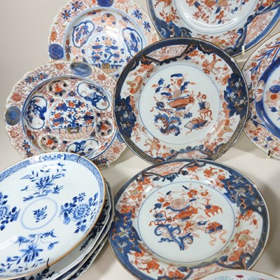 Lot 12 - A collection of twelve 18th century Imari...
