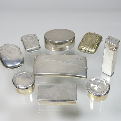 Lot 45 - An Edwardian silver visiting card case,...