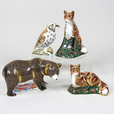 Lot 28 - A Royal Crown Derby model of a Vixen, in Imari...