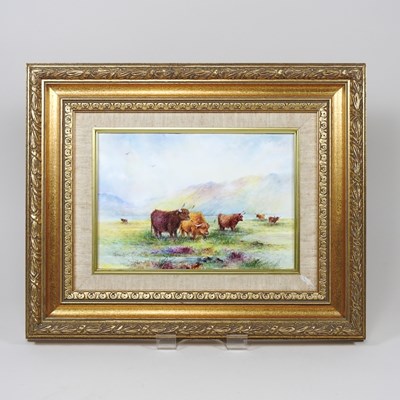 Lot 554 - T G Abbotts, 20th century, highland cattle,...