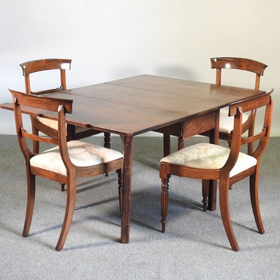 Lot 484 - An 18th century mahogany drop leaf dining...