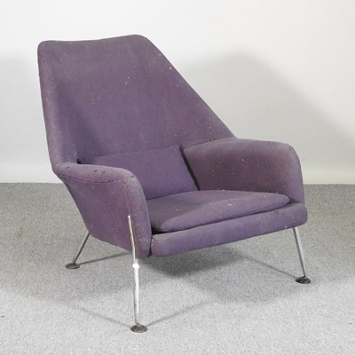Lot 3 - Ernest Race, 1913-1963, a purple upholstered...