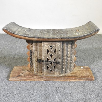 Lot 20 - An early 20th century African Ashanti carved...