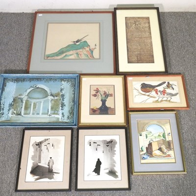 Lot 121 - Chinese school, on paper, 30 x 36cm, together...