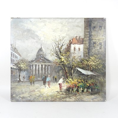 Lot 460 - Caroline Burnett, 20th century, Paris street...