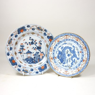 Lot 483 - An 19th century Imari porcelain plate,...