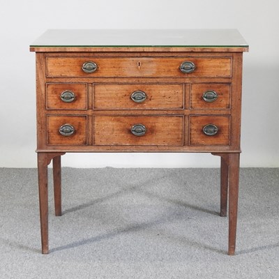Lot 254 - A George III mahogany dressing chest, on...