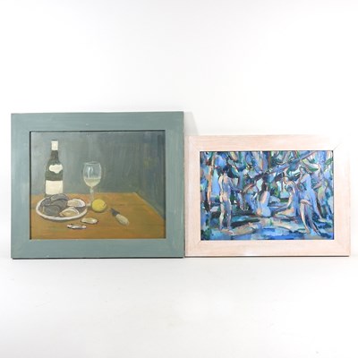Lot 791 - After Henri Matisse, figures, acrylic on board,...