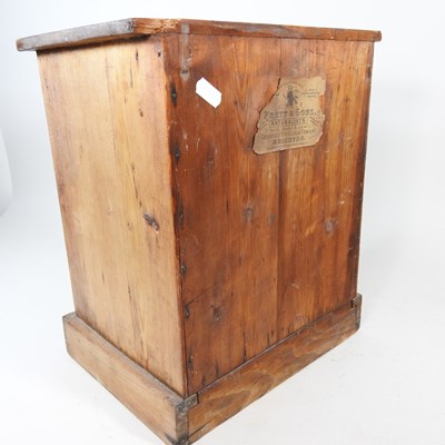 Lot 27 - A Victorian pine miniature chest, containing...